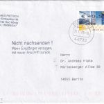 BRD - 0,55€ ATM Fehlverwendung Brief Bad König - Berlin 2008