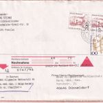 BRD - 2x200+100 Pfg Frauen Nachnahmebrief (2.Gew.stufe) Prenzlau Düsseldorf 1995