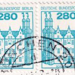Berlin - 280 Pfg. B&S waagr. Paar Nachnahme-Einschreibebrief München Berlin 1987