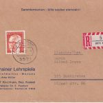Berlin - 160 Pfg. Heinemann Einschreibebrief 3. Gew.stufe Emsdorf 29.6.72