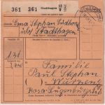 BRD - 50 Pfg. Heuss II waagr. Paar u.a. Paketkarte Stadthagen - Wurzen 1961