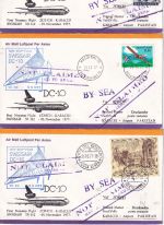 Schweiz - Swissair Firstflight Zürich Karachi 1977 6x Zuleitungspost
