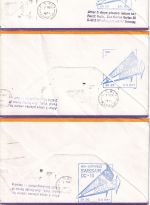 Schweiz - Swissair Firstflight Zürich Karachi 1977 3x Zuleitungspost