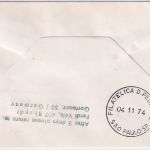 Finnland - Swissair Firstflight Genf - Sao Paulo 1974 Zuleitungspost