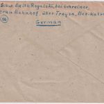 All.Bes. - Oberaula ü. Hersfeld Poststelle I SKS-L1 "Geb.bez." Brief 28.12.45