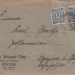 All.Bes. - Oberaula ü. Hersfeld Poststelle I Brief n. Wetzlar 1946