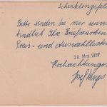 BRD - (16) Schenklengsfeld ü. Bad Hersfeld Poststelle I Ganzsache 1957
