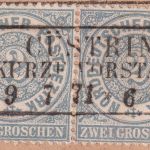 NDP - 2 Gr. gez. Paar Ra3 Cüstrin Kurze Vorstadt 9/7 71 Wertbrief-Vds. n. Berlin