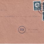 DR - 3x4 Pfg. Hkr. Dienstbrief Vechta - Oldenburg 26.1.45