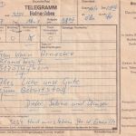 DDR - 15x70 Pfg. Hist. Postgebäude u.a. Telegramm Hadmersleben - Graal 1990