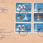 DDR - 25 J. Bemannter Raumflug 3 Einschreibebriefe/FDC div. Zusammendrucke 1986