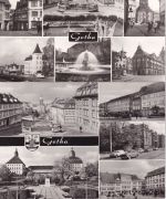 Thüringen - Gotha 2 großformatige sw-Mehrbild-Foto-AK 70/80er-Jahre