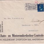 Niederlande - 12 1/2 C, Wilhelmina Zensurbrief Amsterdam - Benshausen 1940