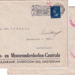 Niederlande - 12 1/2 C, Wilhelmina Zensurbrief Amsterdam - Benshausen 1940