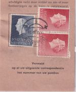 Niederlande - 10+2x1 Gld. Juliana Aufgabeschein Hillegom 1968