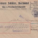 DR - 2 Pfg. Germania/o.Wz. Firmenortsbrief Dortmund 1903 "Sortierbriefträger"