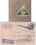 DR - Schneverdingen 1909 Pfingstkarte n. Hamburg - Retour-L4 PA1