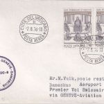 Vatikan - Swissair Firstflight Genf Damaskus 1976 Zuleitungspost