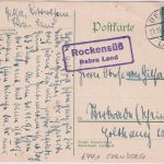 DR - Rockensüß Bebra Land Landpost-Ra2 Karte n. Sterkrade 1930