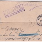 DR - Hanau 1900 Dienstbrief/Frei d. Ablösung n. Berlin - Weiterleitung Hamburg