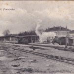 Frankreich - Bazancourt Bahnhof sw-AK gelaufen/Feldpost Amagne 1915