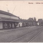 Frankreich - Werviq Bahnhof sw-AK gelaufen/Feldpost K.B. III. Inf.Div. 1915