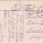 Frankreich - Werviq Bahnhof sw-AK gelaufen/Feldpost K.B. III. Inf.Div. 1915