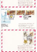 Ciskei - 12 Luftpostbelege, Zuleitungspost LH-NACHT-Erstflüge 1992