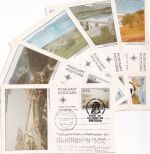 Südafrika - Staudämme 5 versch Ganzsachen Zuleitungspost LH-NACHT-Erstflüge 1992