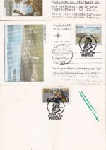 Südafrika - Staudämme 5 versch Ganzsachen Zuleitungspost LH-NACHT-Erstflüge 1992