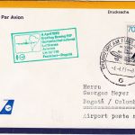 BRD - 70 Pfg. Jugend/Greifvögel LH-Erstflug Frankfurt a/M - Bogota 1973