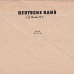 DR - Berlin W8 - 14.3.45 - 8 Pfg. AFS "Deutsche Bank" Ortsbrief - Endphase !