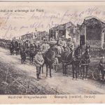 Bayern - 10. Bayer. Inf.Div. Feldpostkarte/AK Rotkreuz-Kolonne (Domprix) 1915