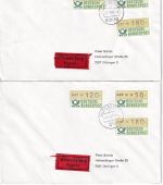 BRD - 180+120+50 Pfg. ATM Eilbrief/FDC 2.1.81 - 14 versch. Standorte !