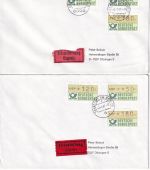 BRD - 180+120+50 Pfg. ATM Eilbrief/FDC 2.1.81 - 14 versch. Standorte !
