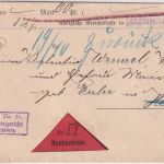 DR - Langensebold 1910 Nachnahmebrief/Frei d. Ablösung n. Hüttengesäss/retour