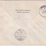 BRD - 3x20 Pfg. Posthorn Einschreibebrief Lindheim - München 1952 R-Zettel !!