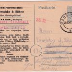 All.Bes. - 12 Pfg. Arbeiter Ganzsache Privatzudruck (3) Anklam - Heidelberg 1947