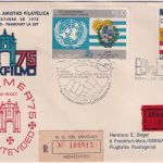 URUGUAY - Exfilmo/Espamer'75 LH-Sonderflug Ableitungspost 1975