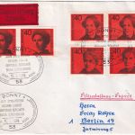 BRD - Frauenrechtlerinnen Satz u.a. Eilbrief/FDC ESST Bonn - Berlin 15.1.74