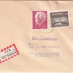 BRD - Kuhbach Einschreibebrief n. Traben-Trarbach 1964
