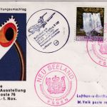 Neuseeland - Lufthansa Firstflight FFM Amman 1976 Zuleitungspost Messe Essen