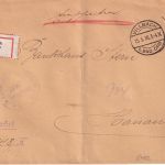 DR - Villbach b. Bad Orb Einschreiben-Heeressache n. Hanau 1918