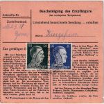 DR - Fürth ü. Neunkirchen Poststelle I Dringend-Paketkarte n. Kneiting 1943