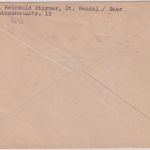 Saar - St. Wendel 24 Pfg. apt. AFS "Anton Stier" Brief n. Mettlach 1947