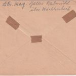 AM-Post - Radmühl ü. Wächtersbach Landpost-Ra2 Brief n. Gelnhausen 6.2.46