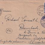 CSSR - 5 Kc. Benesch Zensurbrief Volfartice (Wolfersdorf) - Rheinbach 1948