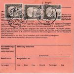 BRD - 5x1 DM Heinemann Eilboten-Paketkarte Rheinbach 3 - Groß Werzin 1974