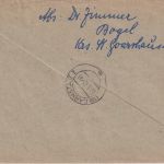 Bizone - Bogel ü. St. Goarhausen Poststelle I Einschreibebrief n. Darmstadt 1950