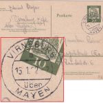 BRD - Virneburg ü. Mayen Poststelle I Ganzsache n. Ingolstadt 1962